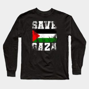 Save Gaza Long Sleeve T-Shirt